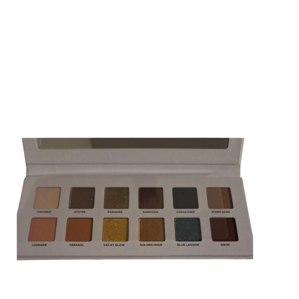 Iconic London‎ Beachside Babe Eyeshadow Palette 12 Shade Neutral Bronze Blue